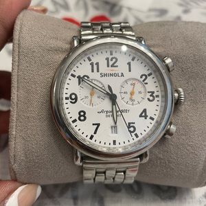 Shinola stainless steel watch